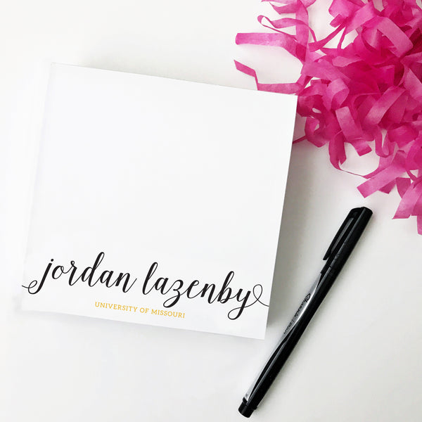 Personalized College Notepad