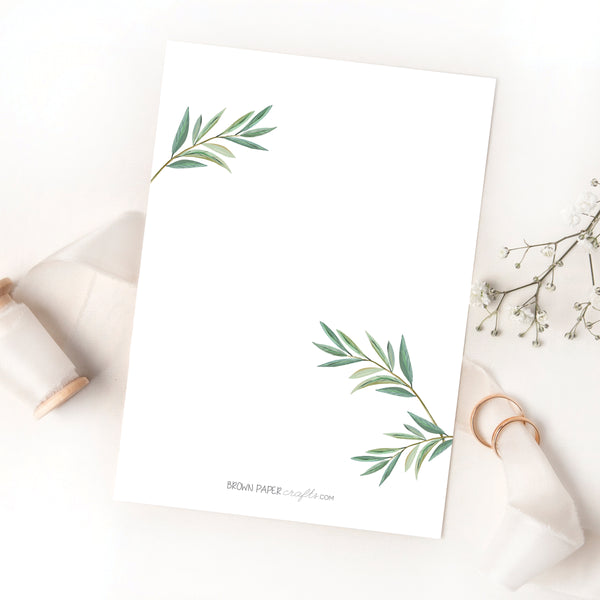 Greenery Bridal Shower Invitation