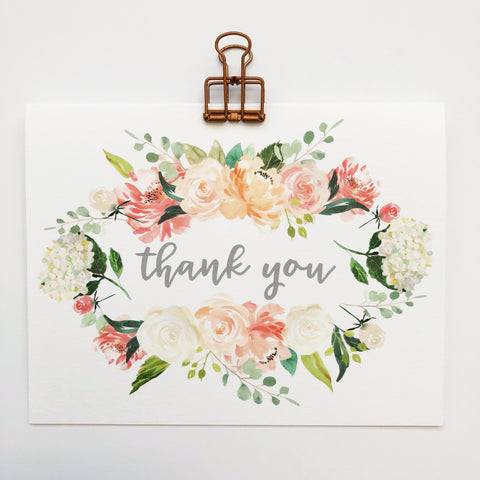 Floral Wreath Thank You