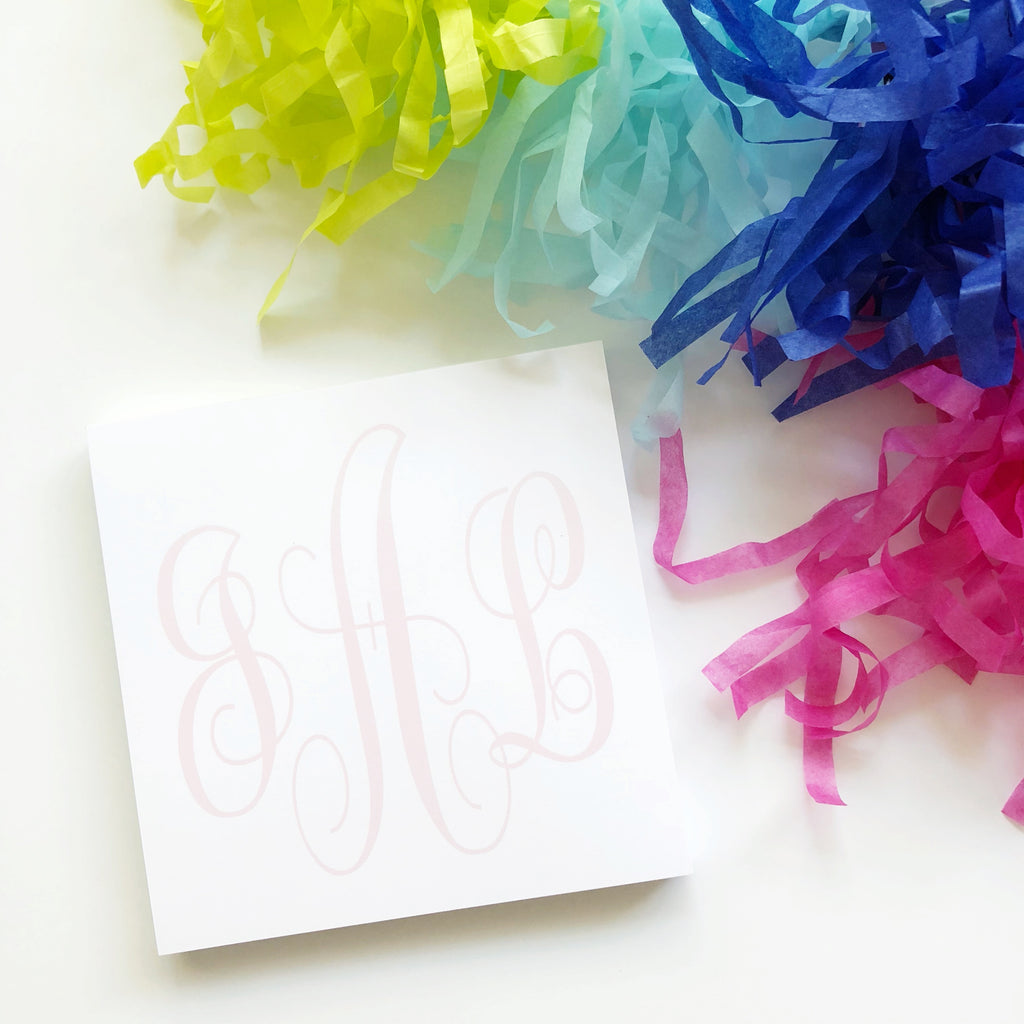 Oversized Monogram Notepad