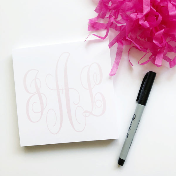 Oversized Monogram Notepad