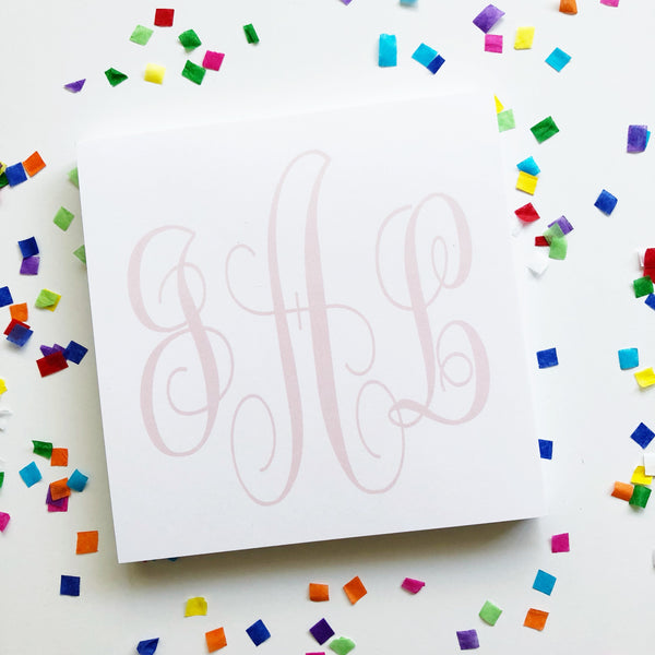 Oversized Monogram Notepad