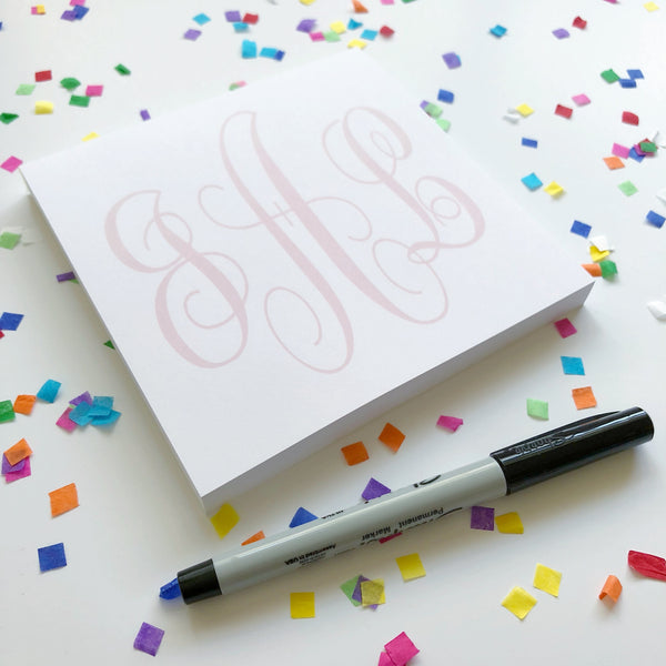 Oversized Monogram Notepad