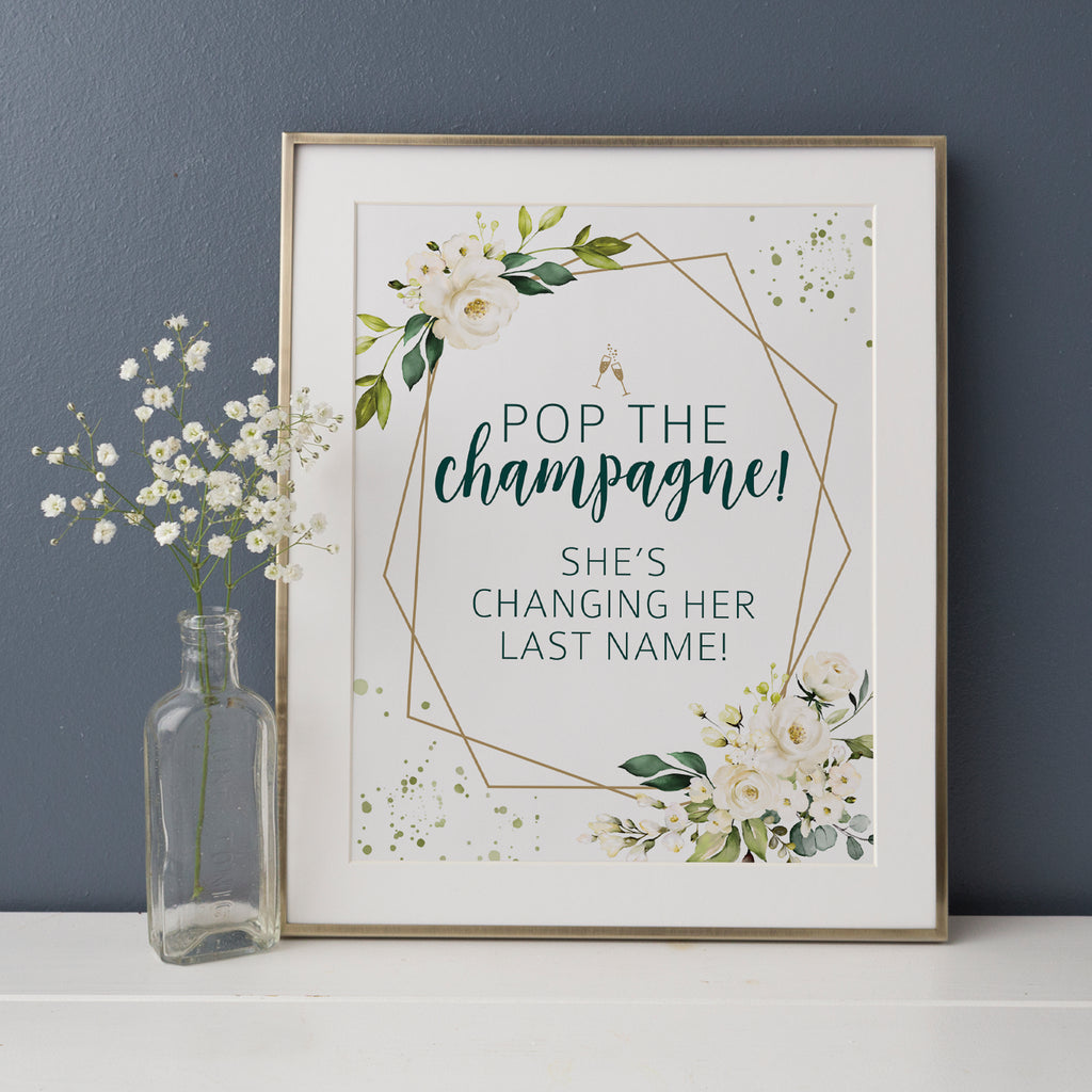 Pop The Champagne Sign