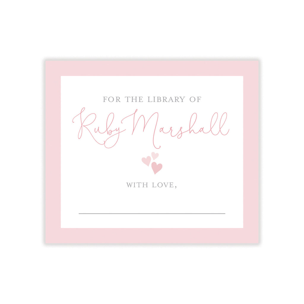 Pretty in Pink Bookplate Sticker