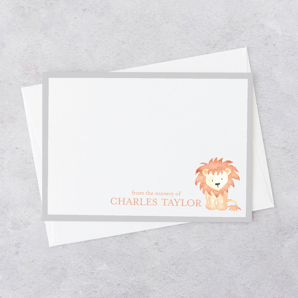 Lion Nursery Notecards