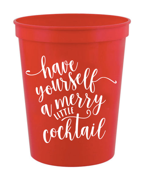 Merry Little Cocktail Party Cups
