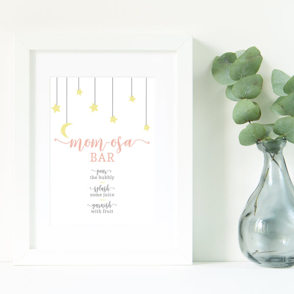 Stars & Moon Mom-osa Sign