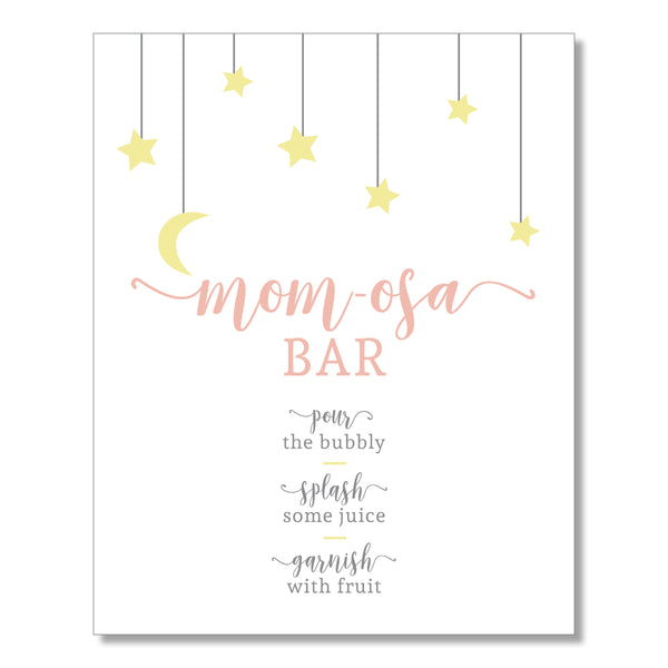 Stars & Moon Mom-osa Sign