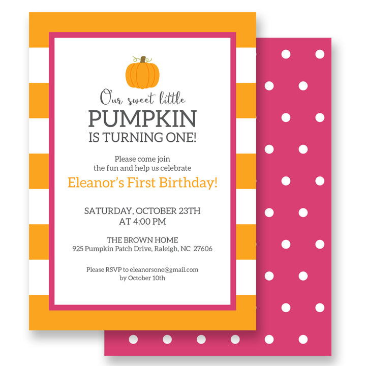 Pumpkin Birthday