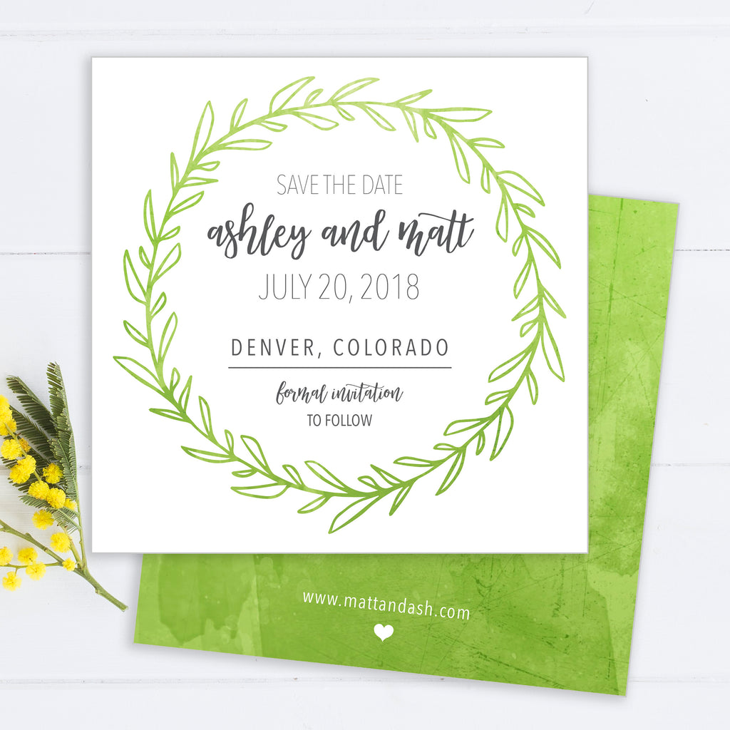 Green Floral Wreath