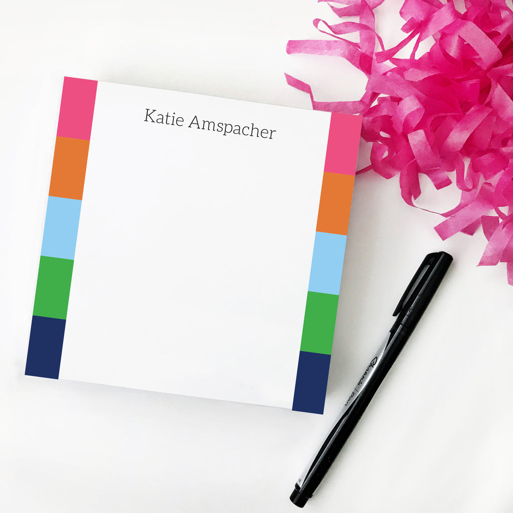 Preppy Stripe Notepad