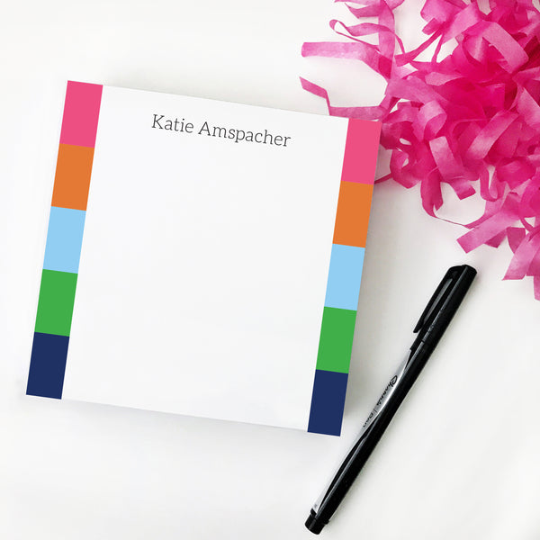 Preppy Stripe Notepad