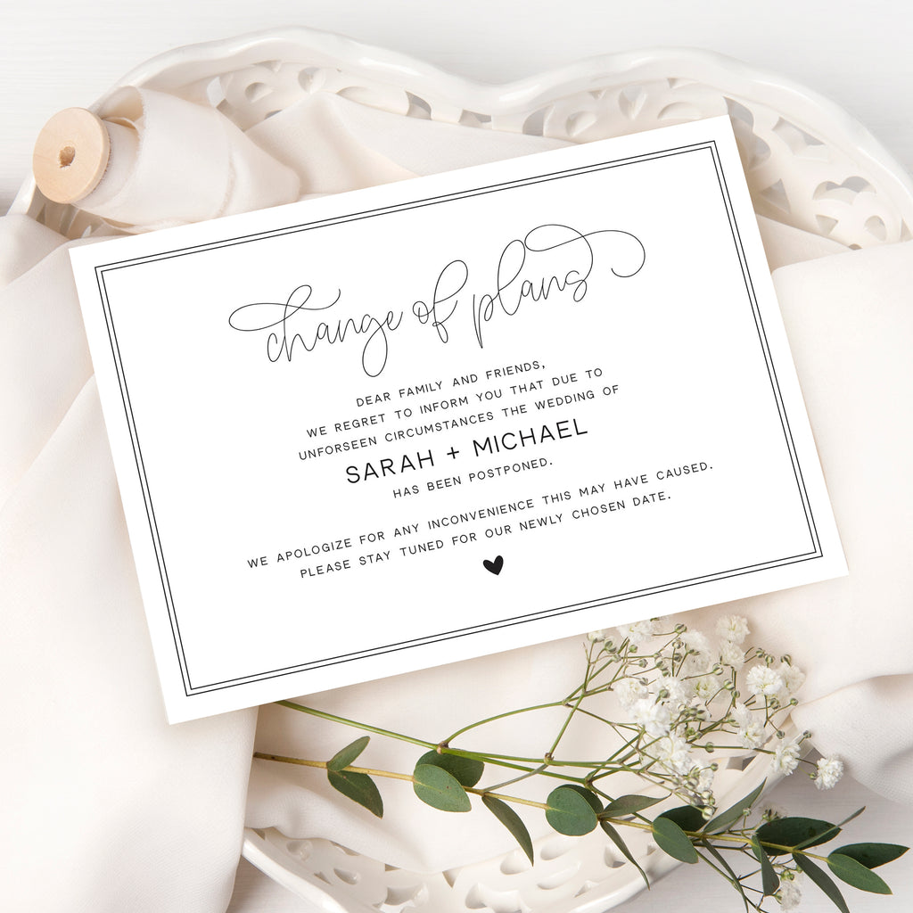 Wedding Date Change