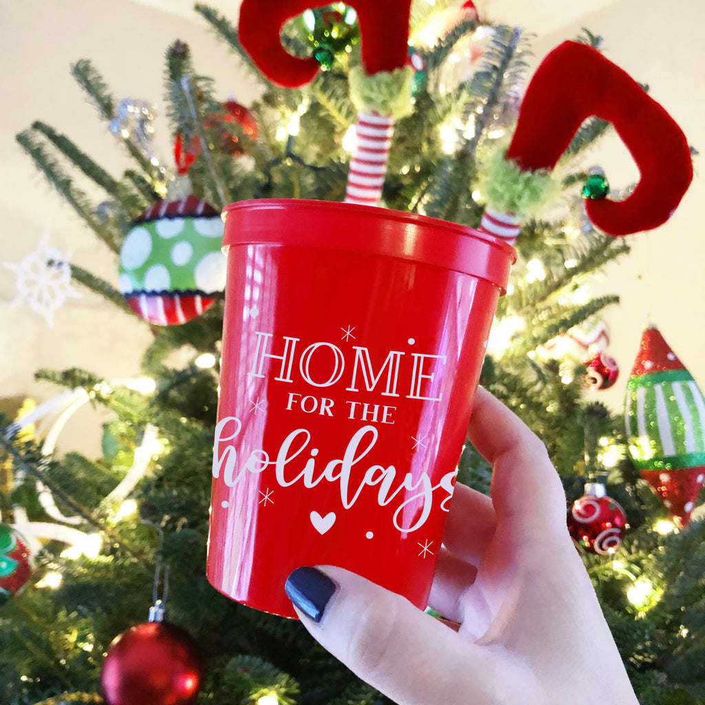 Home For The Holidays Party Cups