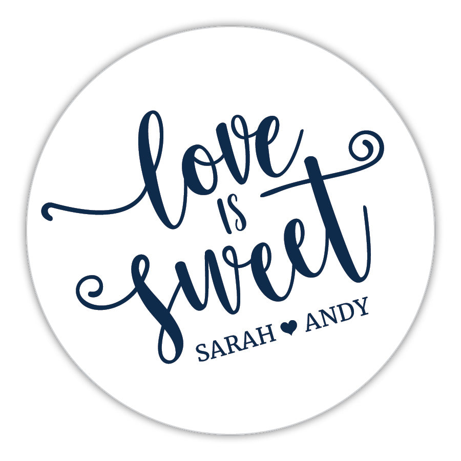 Love is Sweet Wedding Stickers, Wedding Invitation Stickers, Bridal Sh –  Sticker Art Designs