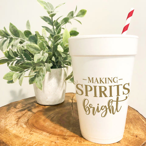 Making Spirits Bright Party Cups