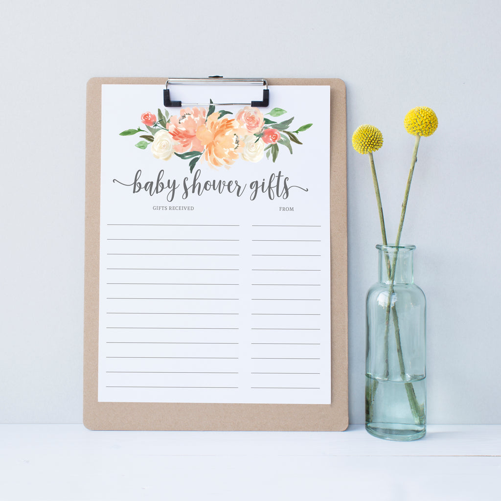 Amazon.com: Baby Shower Gift Record Book: Gift Log to Track Gifted Presents  and Thank you Card Check List | Gift Tracker Notebook, Gift Registry for  Boy & Girl: 9798813017384: Guest Books, Gemey: