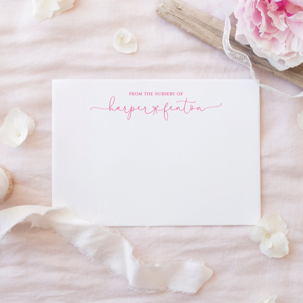 Dainty Bow Notecards