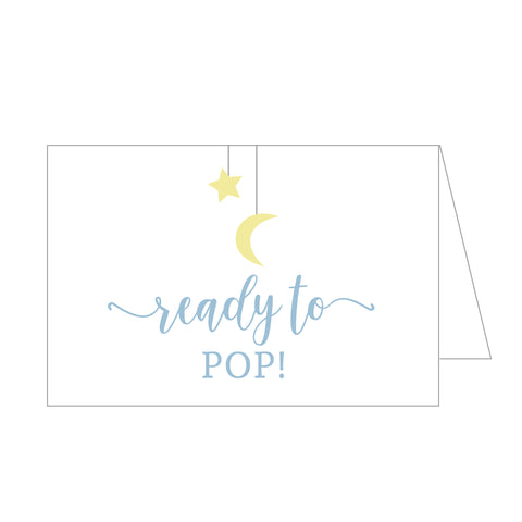 Stars & Moon "Ready to Pop" Sign
